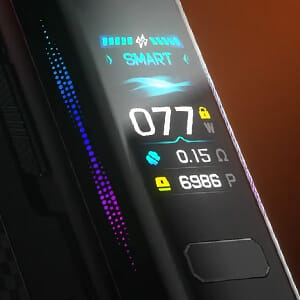 Écran de l'e-cigarette aegis legend 5